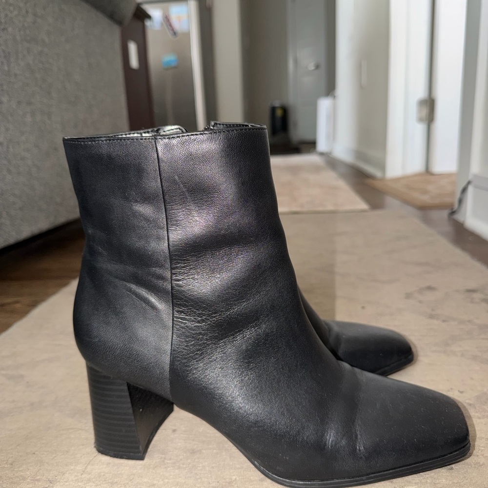 INC International Concepts Black Heeled Boots